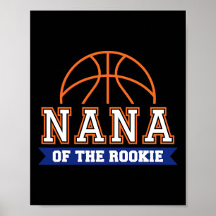 Nana Of Rookie 1st Birthday Sketll Theme Matching Poster