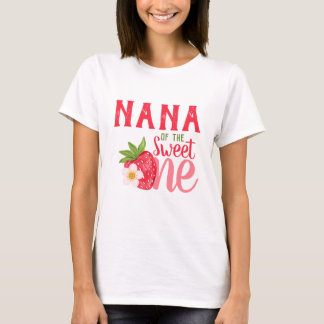 Nana Of Sweet One Strawberry 1st birthday Party T-Shirt