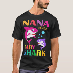 Nana Of The Baby Shark Birthday Nana Shark Mother' T-Shirt