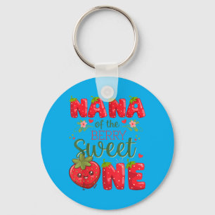 Nana Of The Berry Sweet One 1st Birthday Key Ring