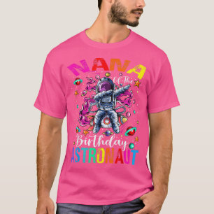 Nana Of The Birthday Astronaut Boy Space Theme Kid T-Shirt