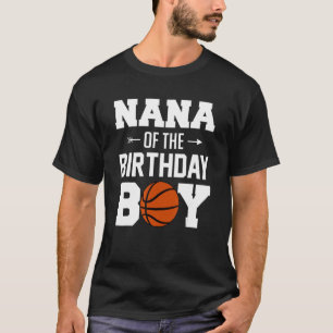 Nana Of The Birthday Boy Basketball Boy Family Mat T-Shirt