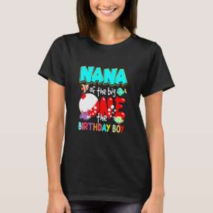 Nana Of The Birthday Boy Birthday Fishing  T-Shirt
