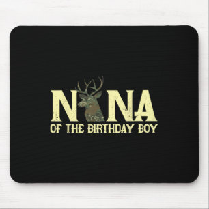 Nana Of The Birthday Boy Deer Hunter Camouflage Fl Mouse Mat