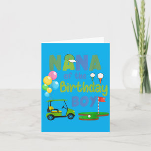 Nana Of The Birthday Boy Hole In One Golf Sport Card