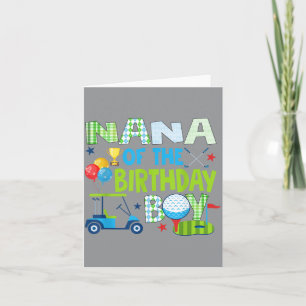 Nana Of The Birthday Boy Hole In One Golf Sport Card