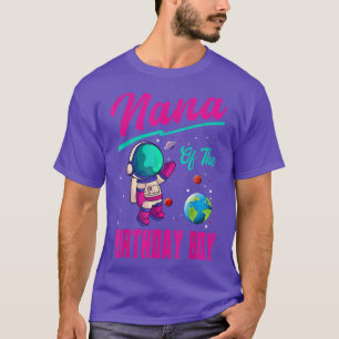 Nana Of The Birthday Boy Space Party Planet Astron T-Shirt