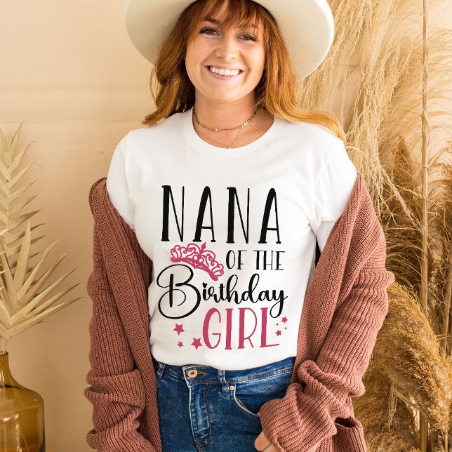 Nana of the Birthday Girl Squad Custom Matching T-Shirt (Creator Uploaded)