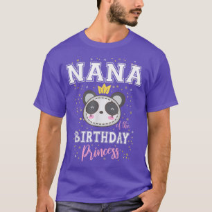 Nana of The Birthday Princess Cute Panda Bear B-Da T-Shirt