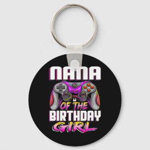 Nana Of The Gamer Girl Matching Video Game Birthda Key Ring