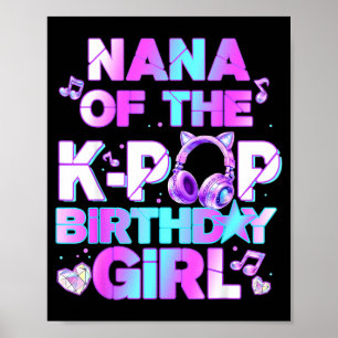 Nana of the k-pop birthday girls korean music poster