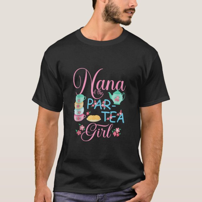 Nana of The Par Tea Girl Time to Par Tea Matching  T-Shirt (Front)