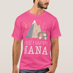 Nana One Happy Dude Birthday Camper Family Matchin T-Shirt