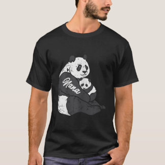 Nana Panda And Cub Hug Mothers Day Bear Grandma Mi T-Shirt