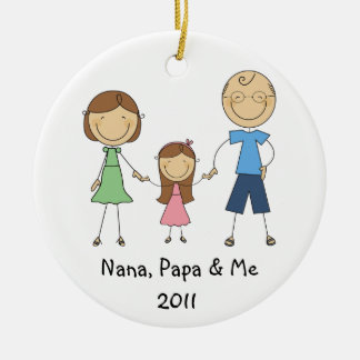 Nana Papa and Me Ornament