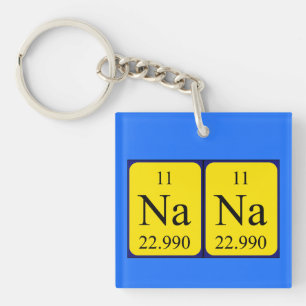 Nana periodic table name keyring
