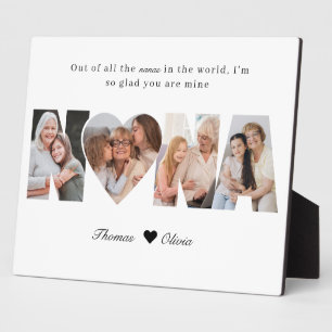 Nana Photo Collage Grandma Keepsake from Grandkids Plaque