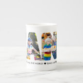 NANA Photo Collage Letter Cutout Personalised Bone China Mug (Front)