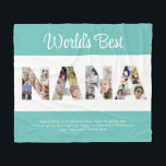 Nana Photo Collage Word Cutout Grandma Birthday Fleece Blanket<br><div class="desc">Celebrate the special moments with your grandmother with this Grandma Photo Collage design. This customisable design is perfect for creating a personalised and heartfelt gift for Mother's Day and Birthday celebration. Craft a beautiful collage with the word NANA, featuring cherished moments, creating a visual journey of the precious memories you've...</div>