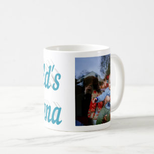 Nana Photo sky blue text Mothers Day Coffee Mug