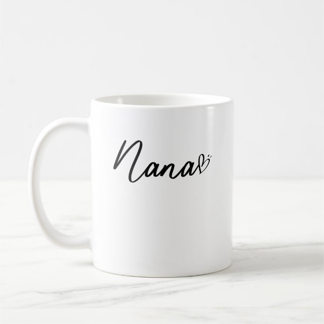 Nana, Pregnancy Annoucement Grandparent, Best Nana Coffee Mug (Left)