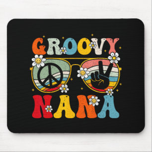 Nana Retro Matching Family 70s Grandma Mothers Day Mouse Mat