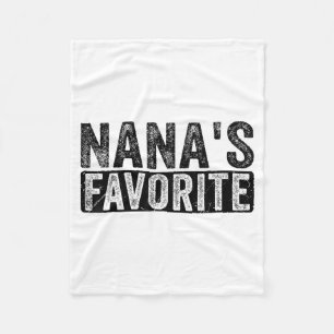 Nana’s Favorite Cute Family Granhild Quote Proud G Fleece Blanket