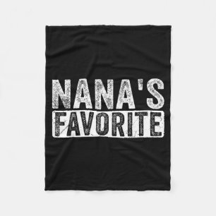 Nana’s Favorite Cute Family Granhild Quote Proud G Fleece Blanket