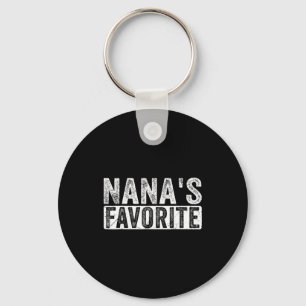 Nana’s Favorite Cute Family Granhild Quote Proud G Key Ring