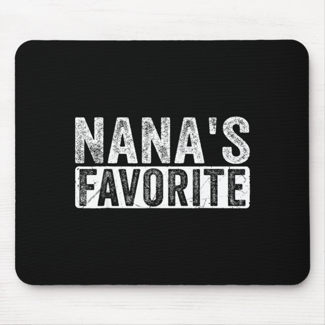 Nana’s Favorite Cute Family Granhild Quote Proud G Mouse Mat (Front)