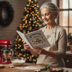 Nana’s Holly Kitchen — Personalized Holiday Recipe Notebook