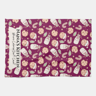 Nana’s Kitchen , Funny Grandmother  Tea Towel