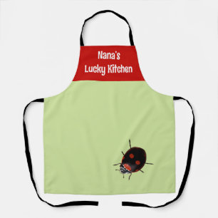 Nana’s Lucky Kitchen Ladybug Apron