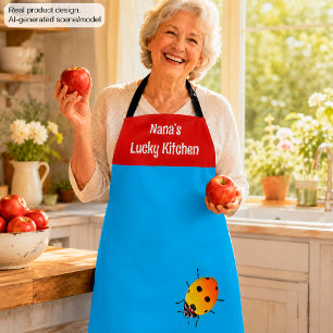 Nana’s Lucky Kitchen Ladybug Apron