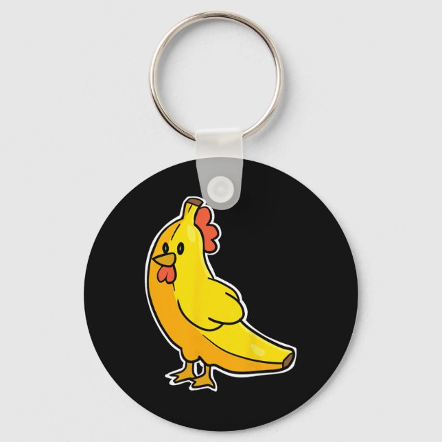 Nana Shaped Chicken Nana  Key Ring (Front)