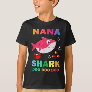 Nana Shark Shirt, Fathers Day Gift From Wife Son D T-Shirt