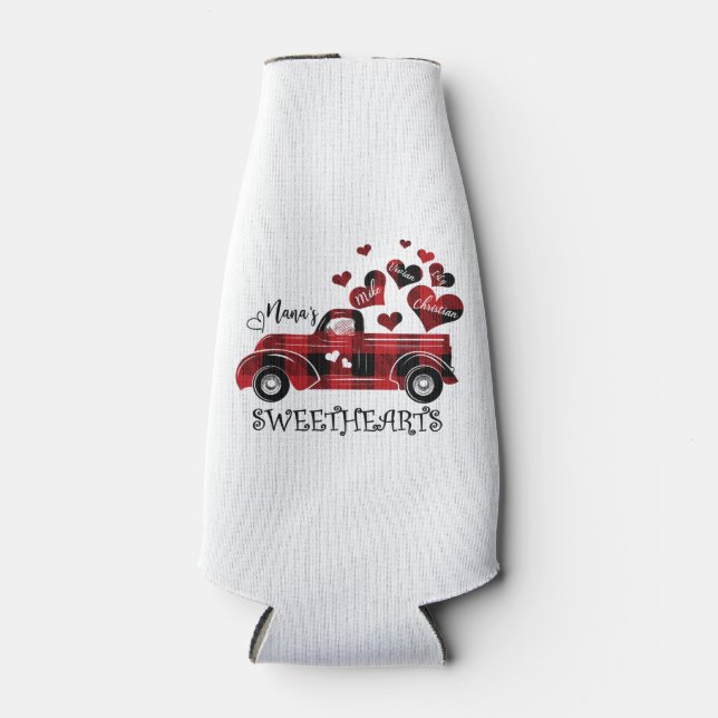 Nana Sweethearts Truck Mike Vivian Lily Christian Bottle Cooler (Front)