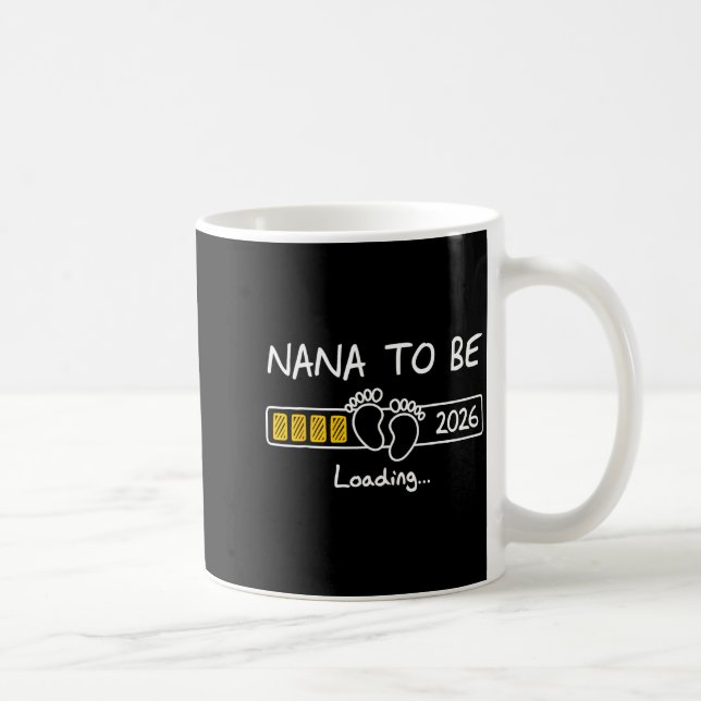 Nana To Be 2026 Loading Nana Est 2026  Coffee Mug (Right)