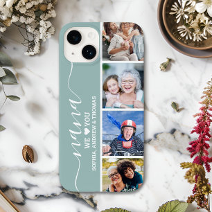 Nana we Love You Collage Photo Grandchildren Case-Mate iPhone 14 Case