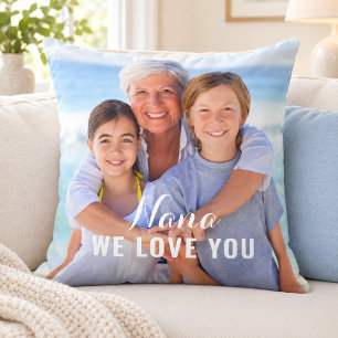 Nana We Love You Photo Keepsake Cushion