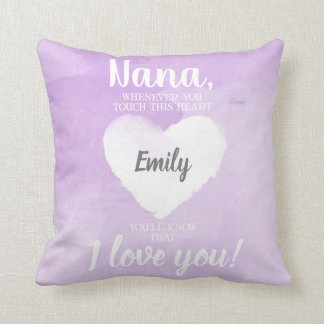 NANA Whenever You Touch This Heart Purple Cushion
