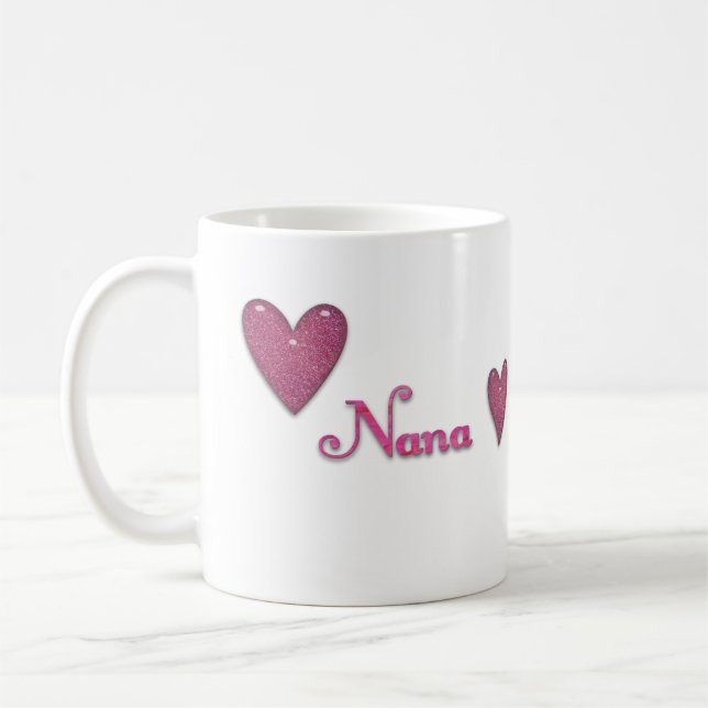 Nana with Hearts Coffee Mug (Left)