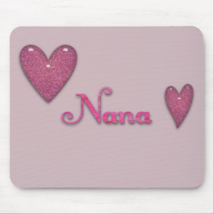 Nana with Hearts Mouse Mat