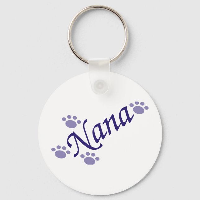 Nana With Paws Keychain (Front)