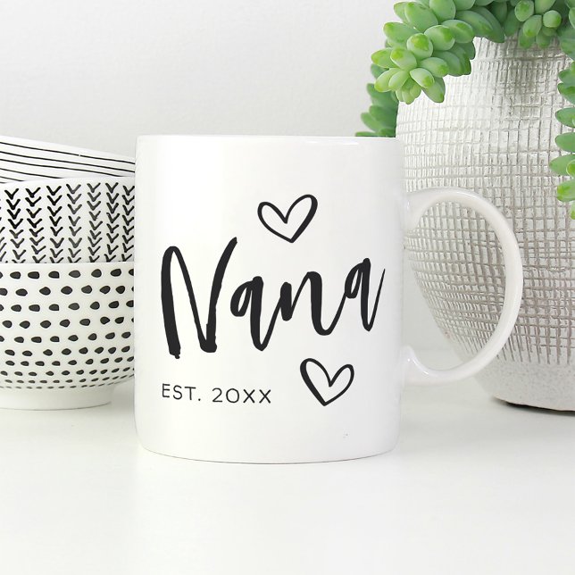 Nana Year Established Grandma Coffee Mug (Creator Uploaded)