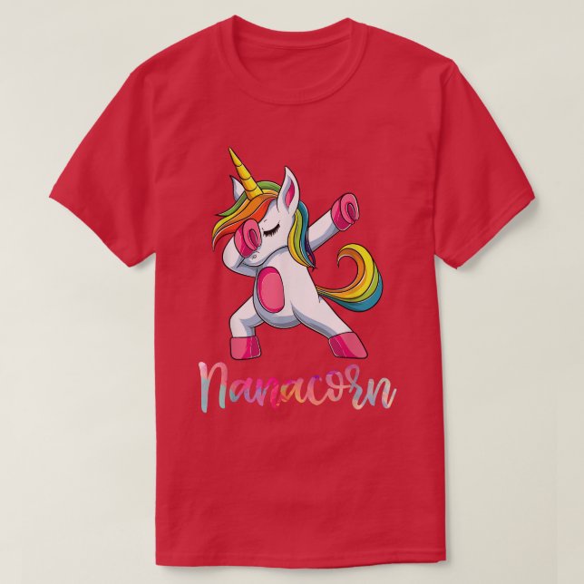 Nanacorn Nana Unicorn , Mothers Day Italian Grandm T-Shirt (Design Front)