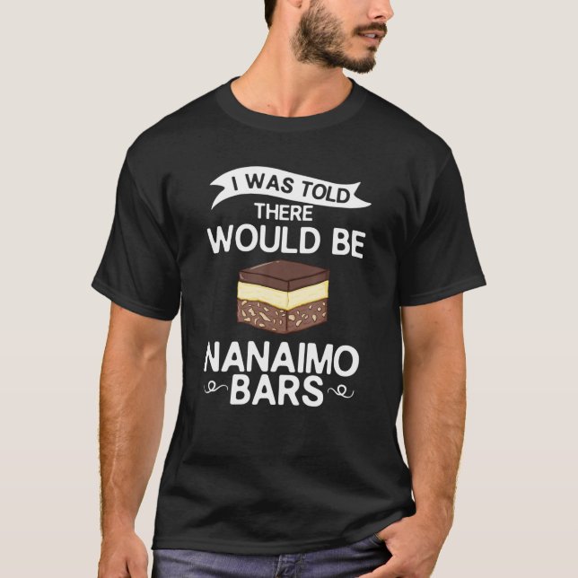 Nanaimo Bar Canada Mix Canadian Dessert T-Shirt (Front)