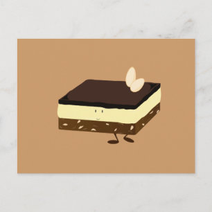 Nanaimo bar smiling postcard