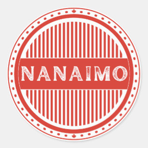 Nanaimo City Pride Emblem – Canadian Identity Classic Round Sticker