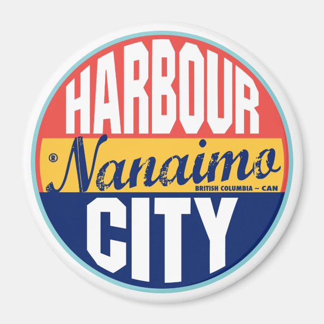 Nanaimo Vintage Label Magnet (Front)